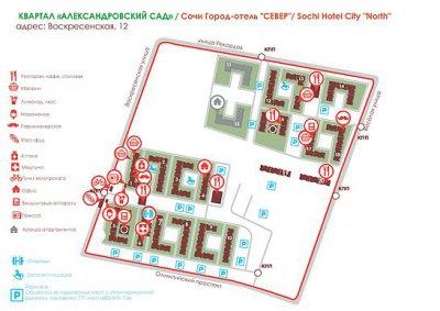 Сочи парк отель карта корпусов